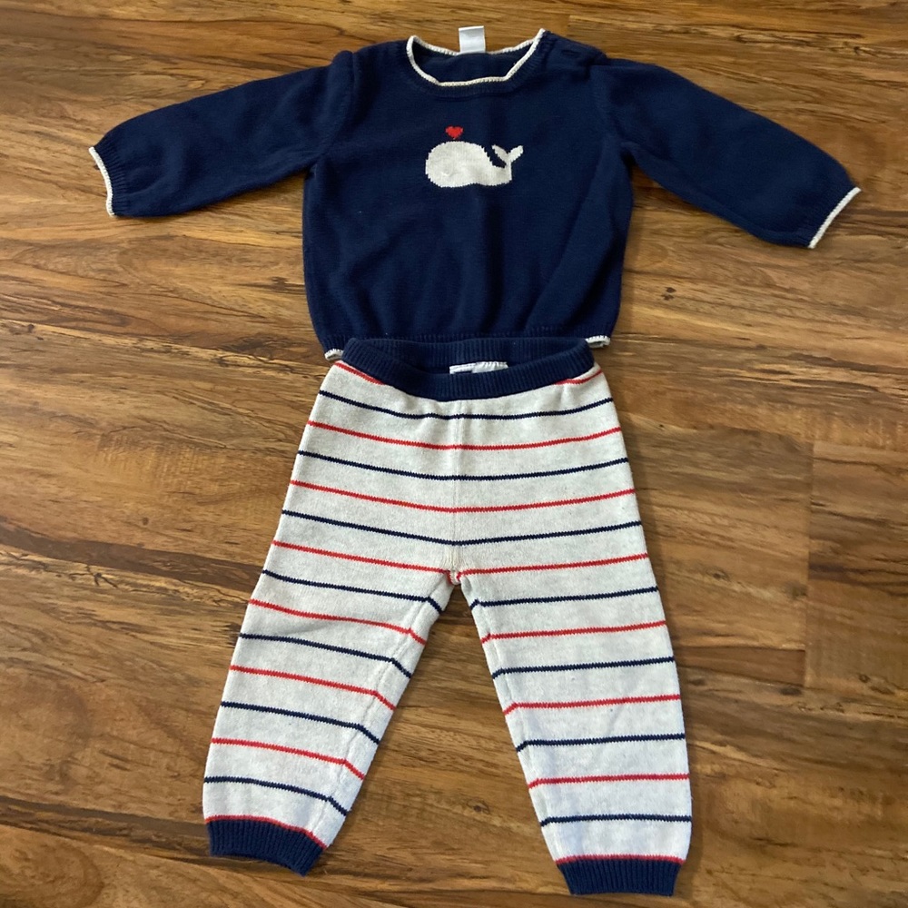 6-12 months knit set Janie and jack